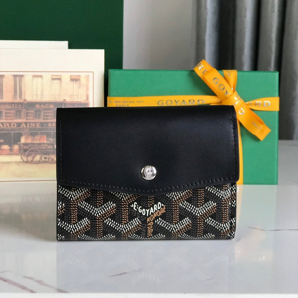 SAINT GABRIEL WALLET CALFSKIN G*yardine CANVAS