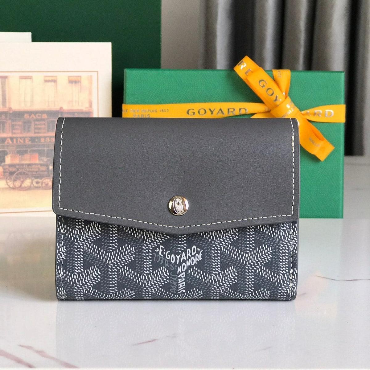 SAINT GABRIEL WALLET CALFSKIN G*yardine CANVAS