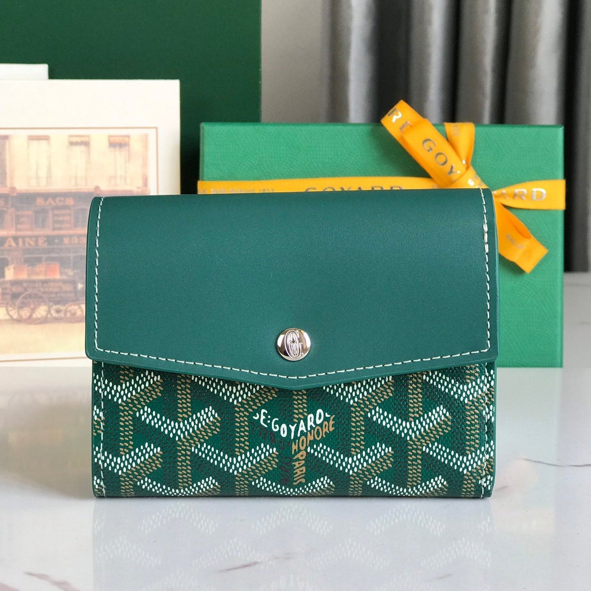 SAINT GABRIEL WALLET CALFSKIN G*yardine CANVAS