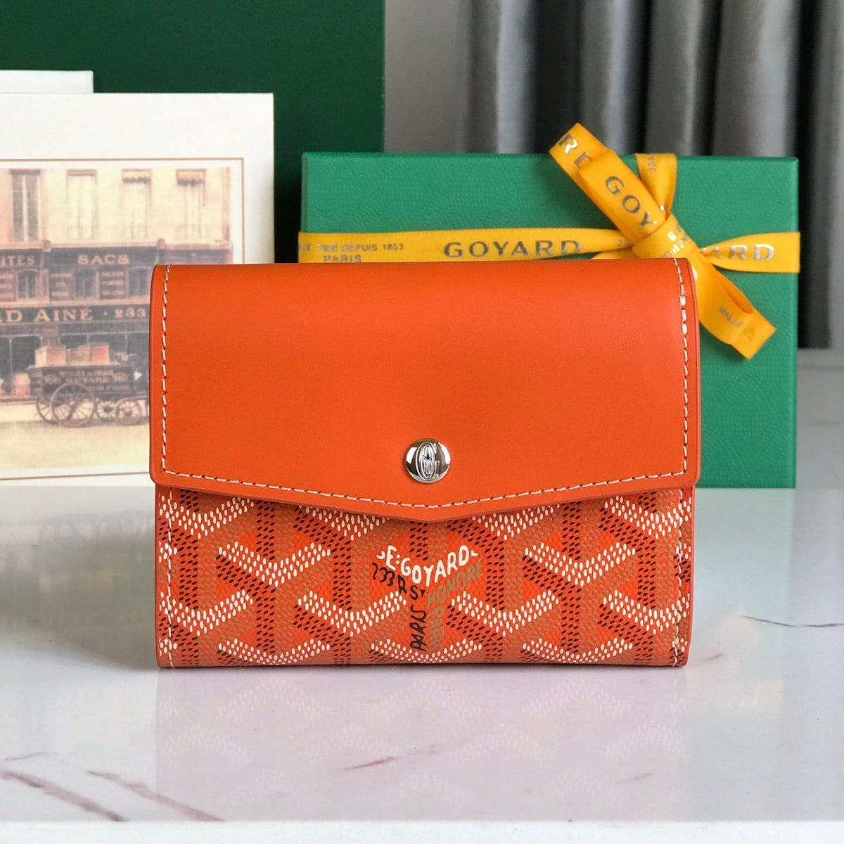 SAINT GABRIEL WALLET CALFSKIN G*yardine CANVAS