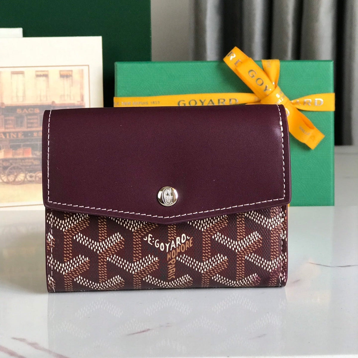 SAINT GABRIEL WALLET CALFSKIN G*yardine CANVAS
