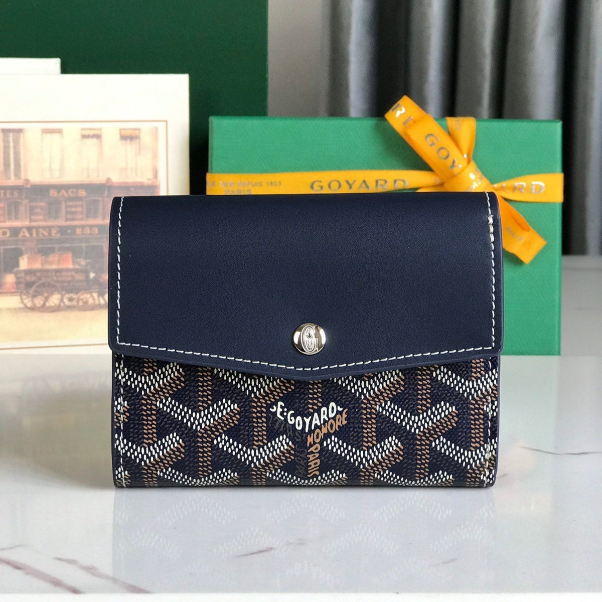 SAINT GABRIEL WALLET CALFSKIN G*yardine CANVAS