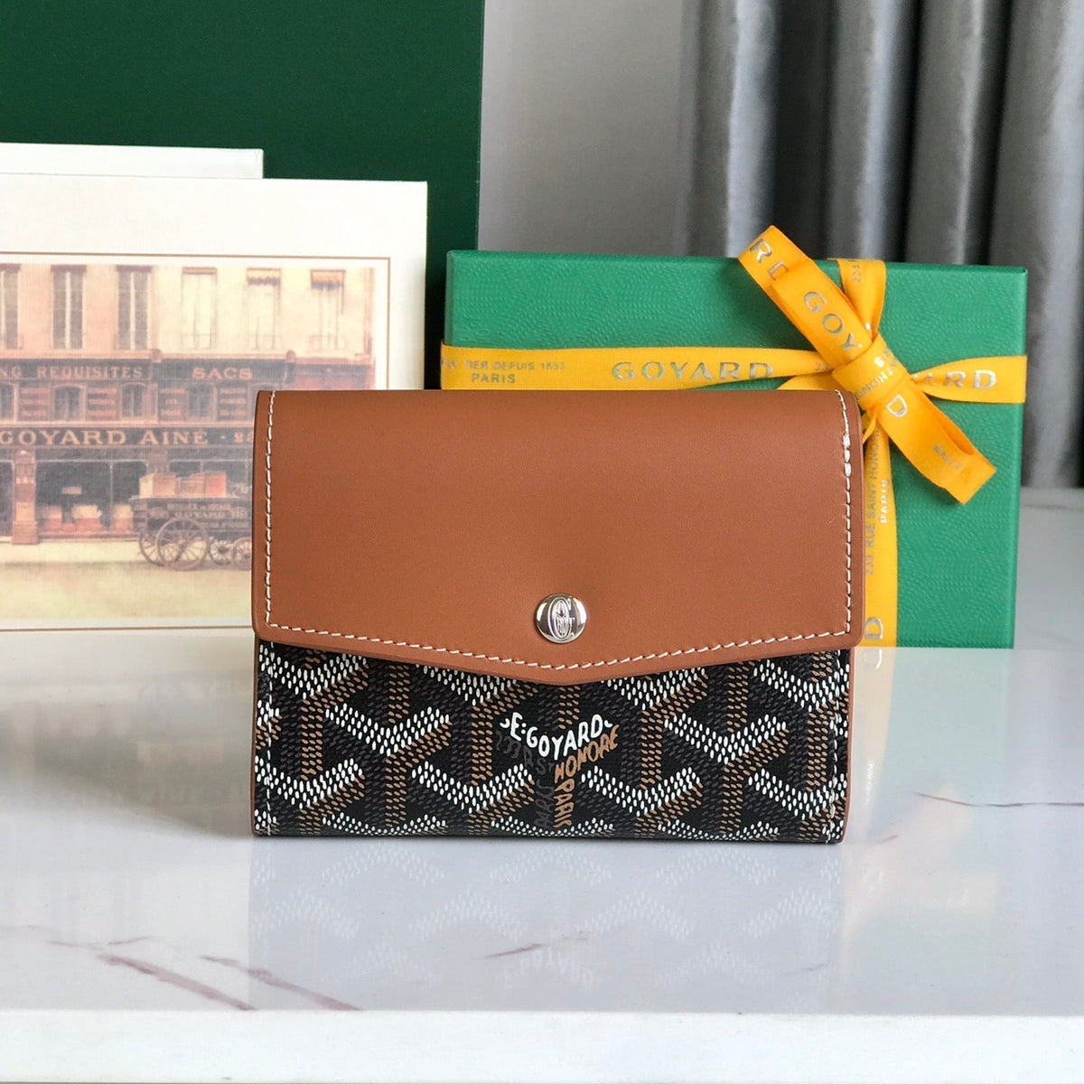 SAINT GABRIEL WALLET CALFSKIN G*yardine CANVAS