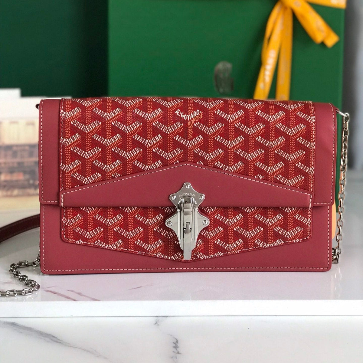 DUCHESSE MARIE CAROLINE BAG G*yardine CANVAS SMOOTH CALFSKIN
