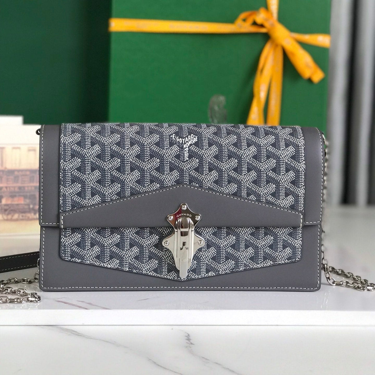 DUCHESSE MARIE CAROLINE BAG G*yardine CANVAS SMOOTH CALFSKIN