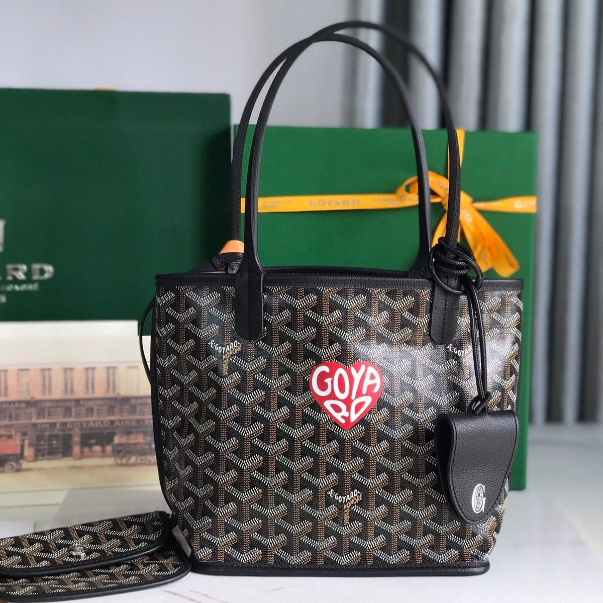 ANJOU BAG CALFSKIN G*yardine CANVAS
