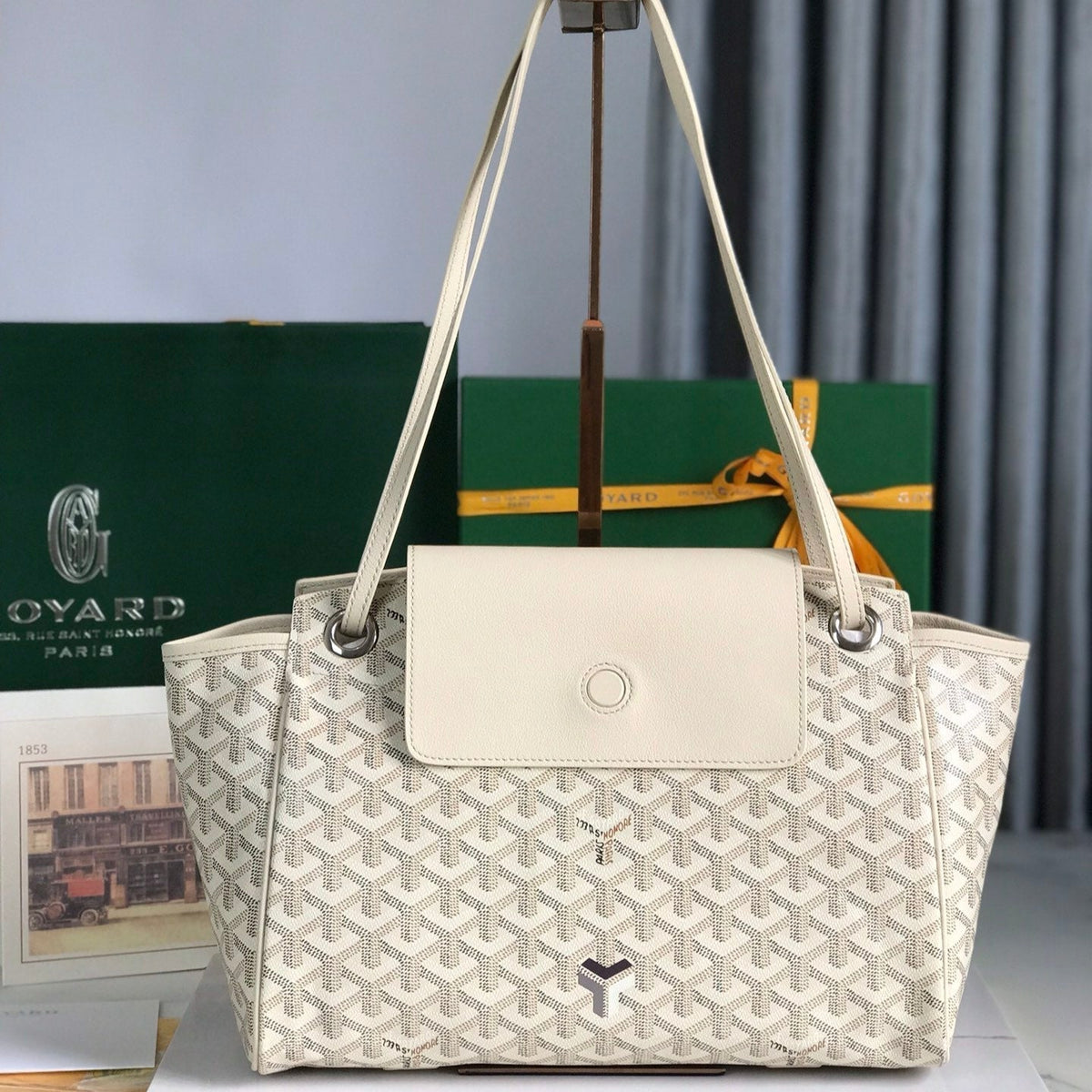 ROUETTE SOUPLE BAG G*yardine CANVAS CALFSKIN