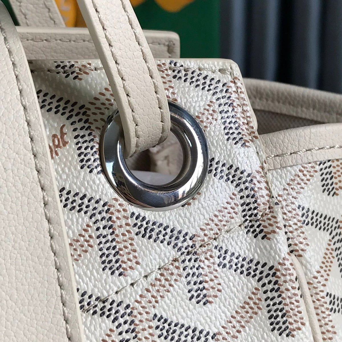 ROUETTE SOUPLE BAG G*yardine CANVAS CALFSKIN