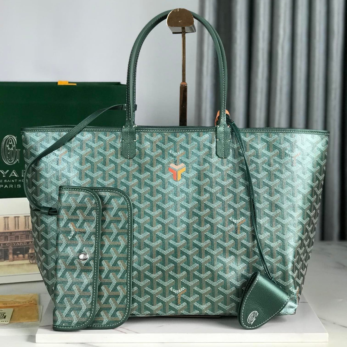 Saint Louis Bag Canvas Chevroches Calfskin