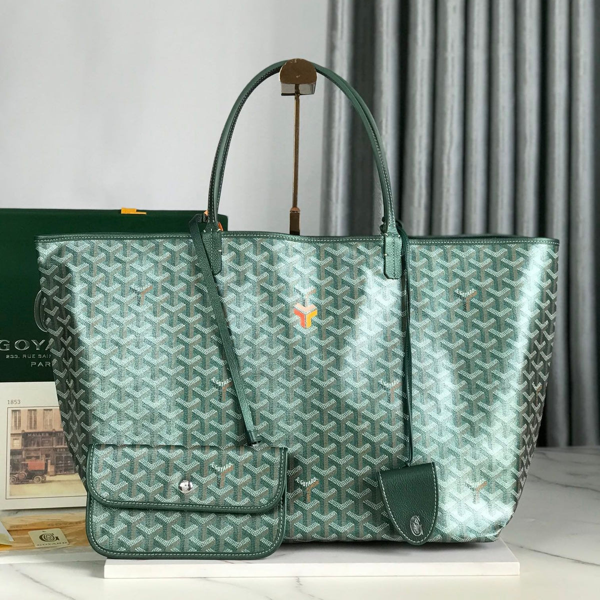 Saint Louis Bag Canvas Chevroches Calfskin