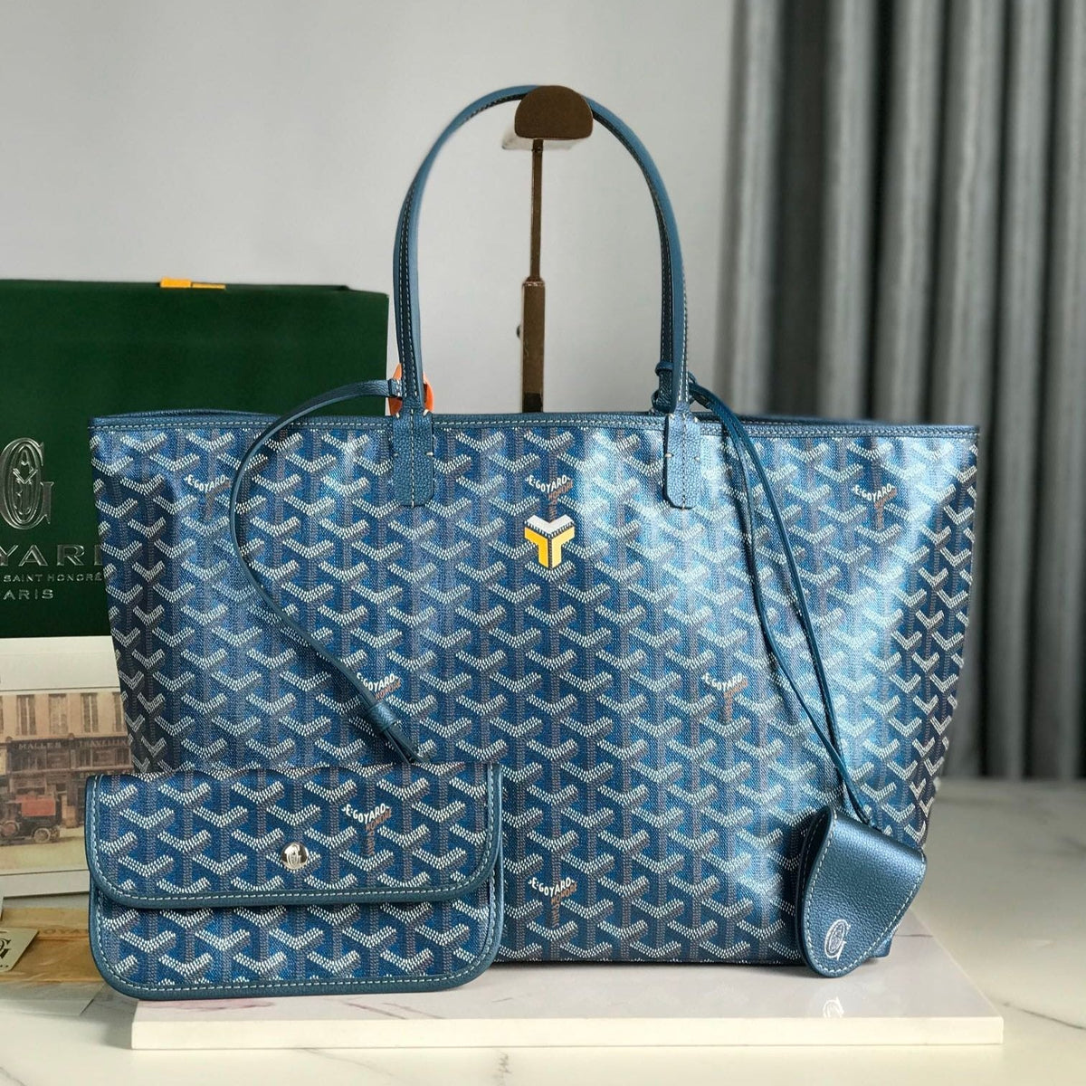 Saint Louis Bag Canvas Chevroches Calfskin