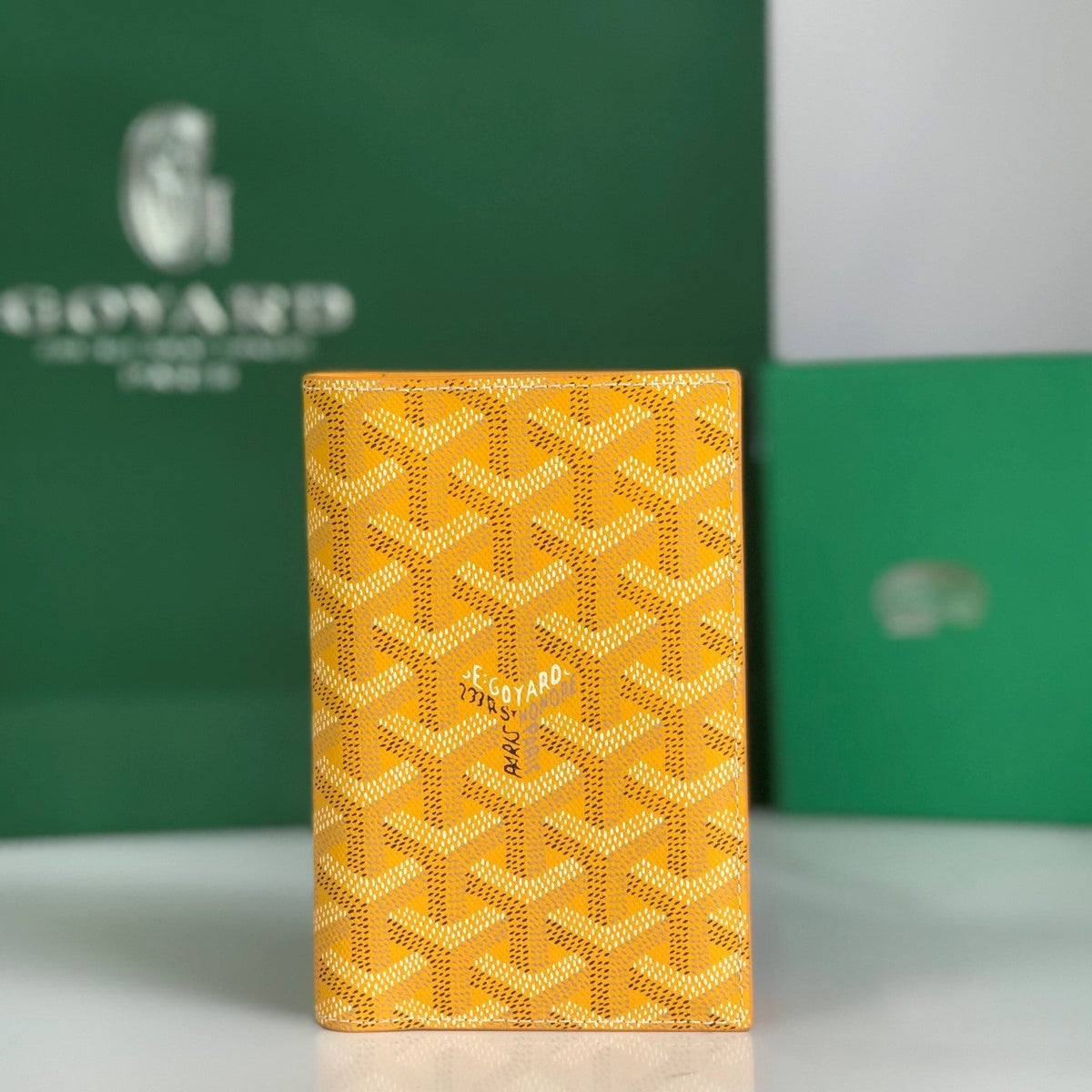 G*yard Grenelle Passport Cover Canvas & Cafskin