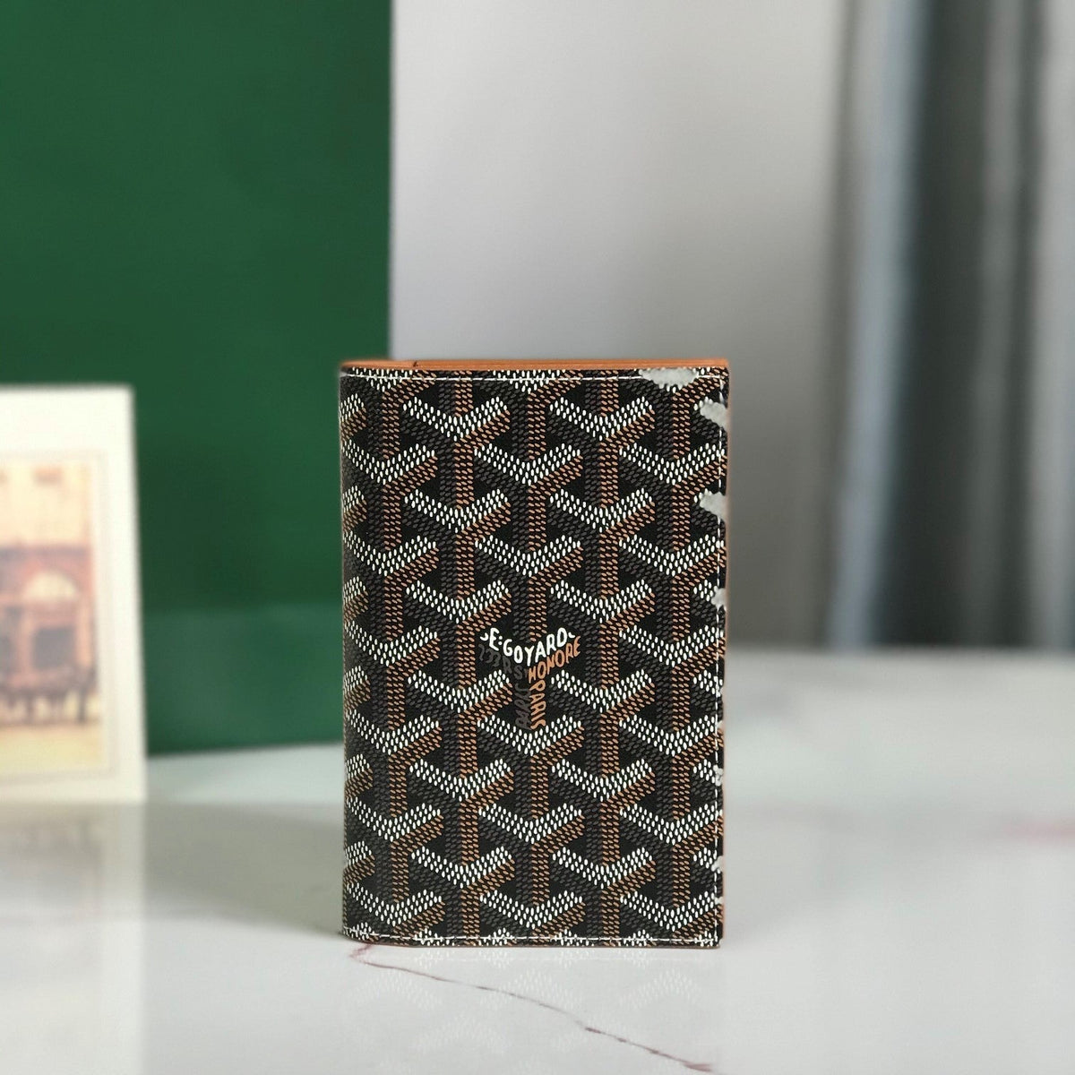 G*yard Grenelle Passport Cover Canvas & Cafskin