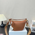 L*E MINI 27 HAMMOCK HOBO BAG IN TAN CLASSIC CALFSKIN