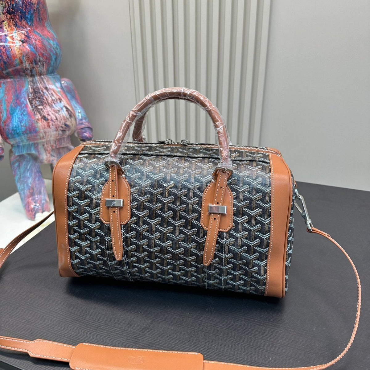 SAC HARDY BAG G*yardine CANVAS CALFSKIN