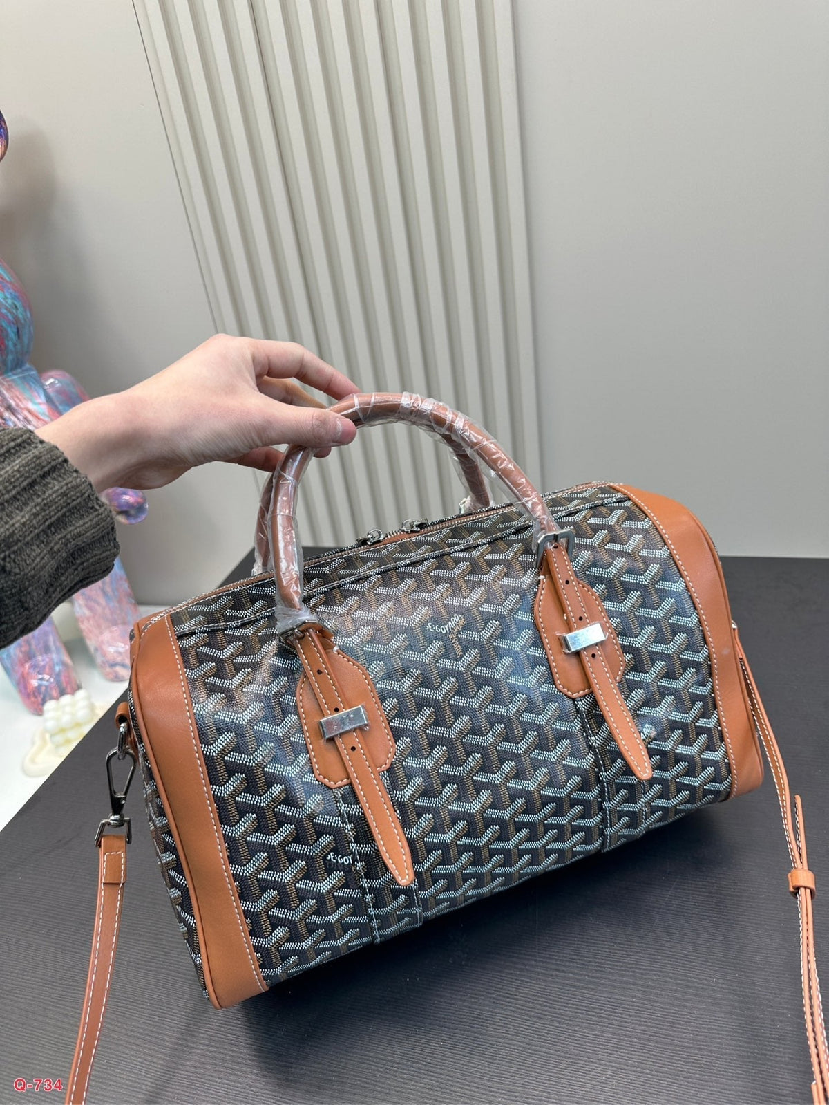 SAC HARDY BAG G*yardine CANVAS CALFSKIN