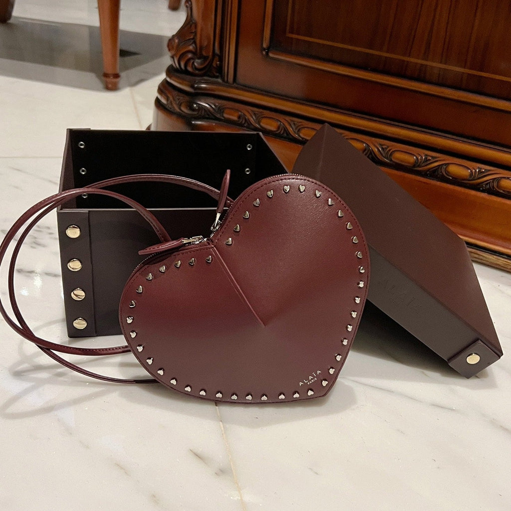LE COEUR BAG CALFSKIN STUDDED HEART