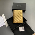 C*C Passport Holder Gold Sheepskin