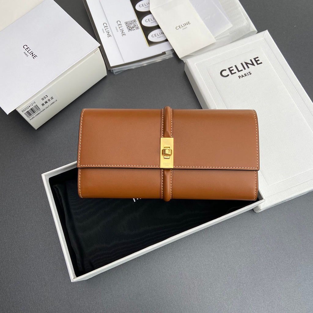 TRIOMPHE Wallet Satinated Cowhide