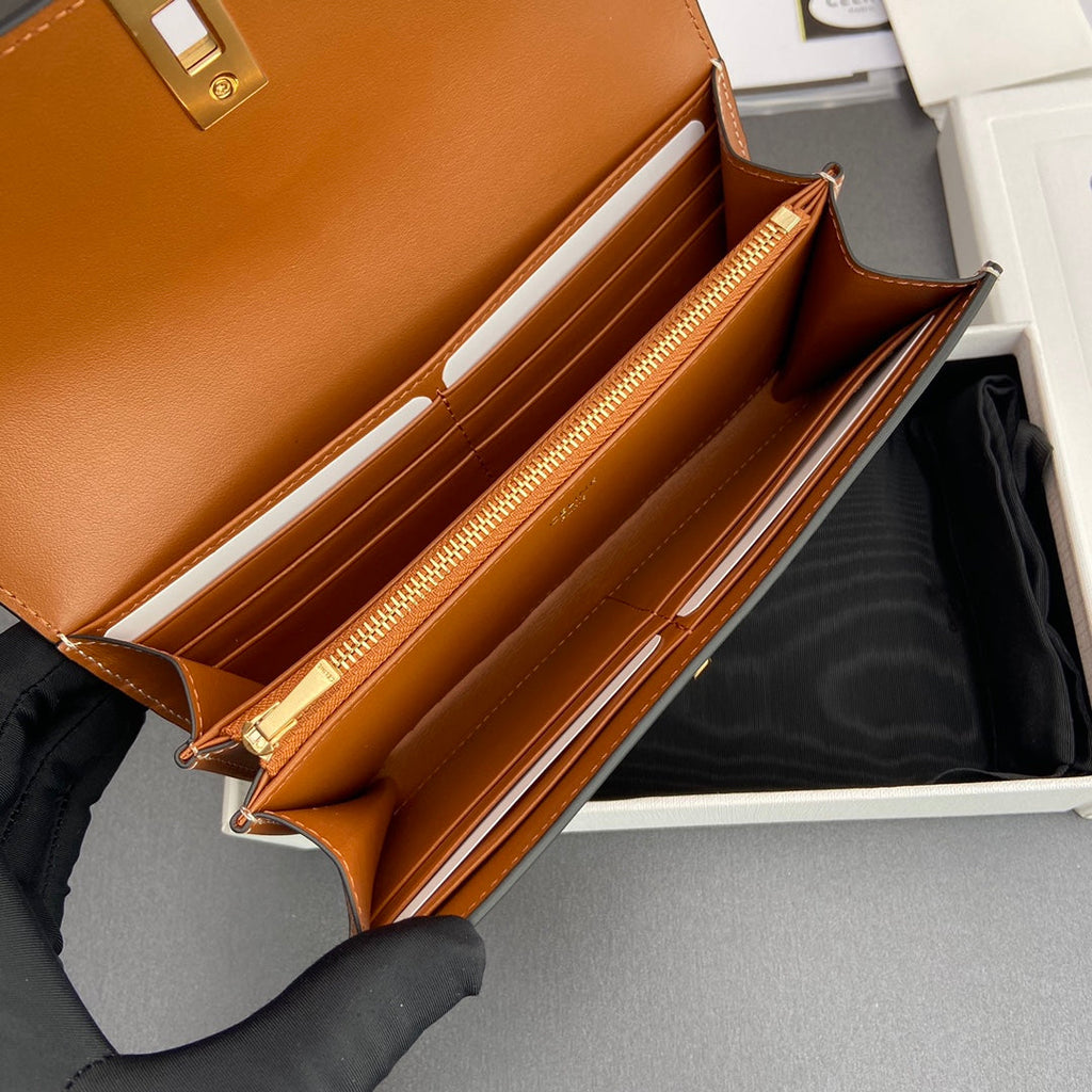 TRIOMPHE Wallet Satinated Cowhide
