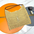 Y*S*L OXALIS RAFFIA CALFSKIN