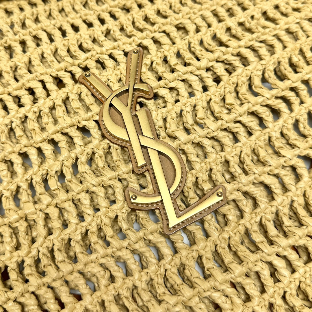 Y*S*L OXALIS RAFFIA CALFSKIN