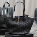 Y*S*L PANIER RAFFIA TOTE BAG