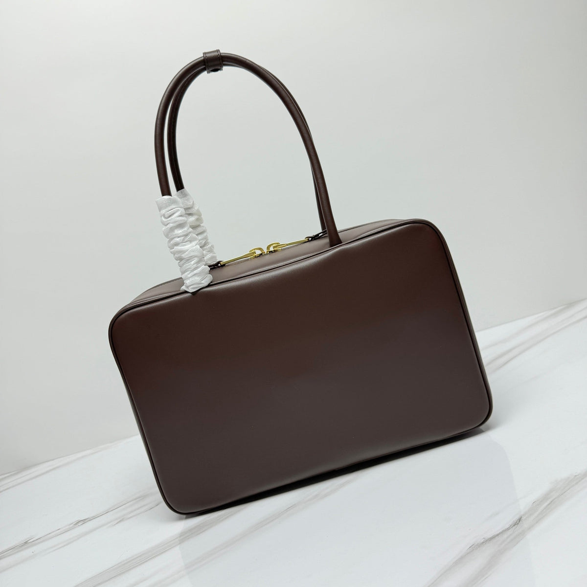 M*u BEAU BAG 34 IN BRIARWOOD CALFSKIN