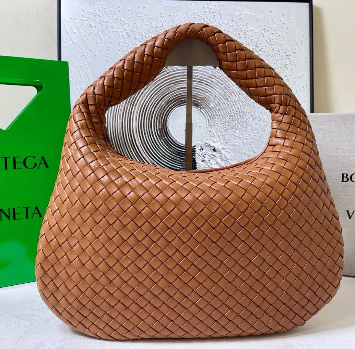 B*V Bag Intrecciato Leather