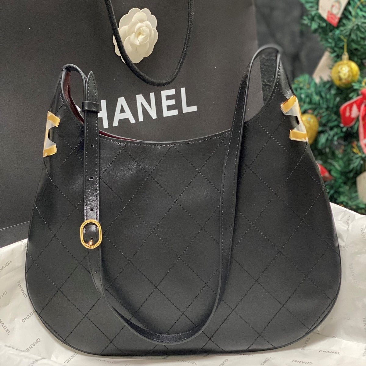 C*C 2026 Hobo Bag Lambskin Leather