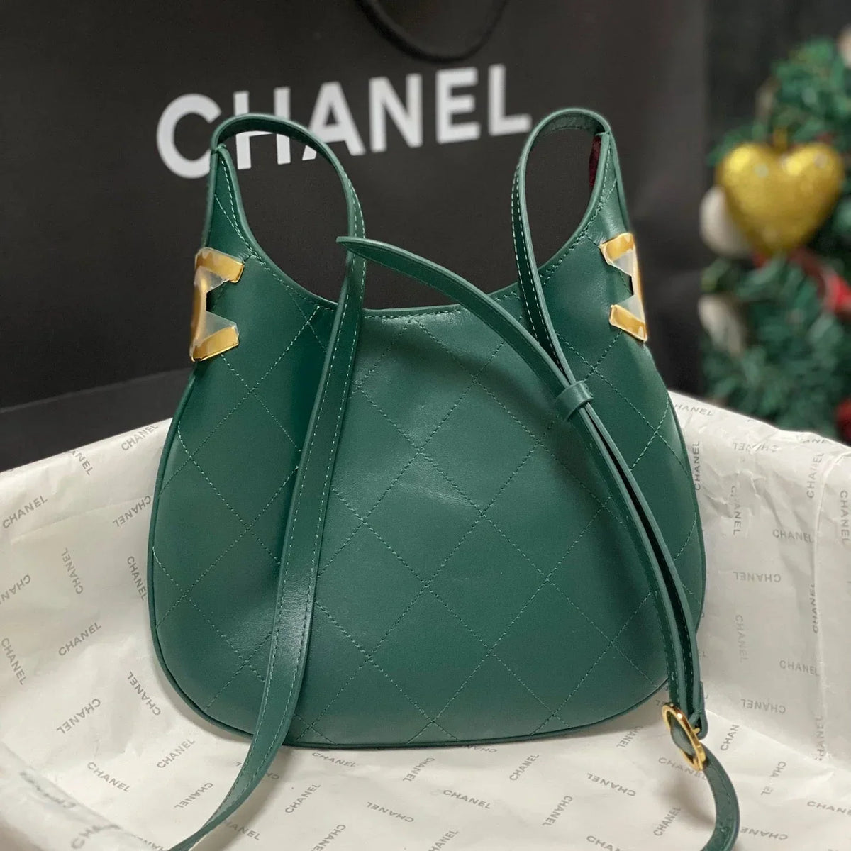 C*C 2026 Hobo Bag Lambskin Leather