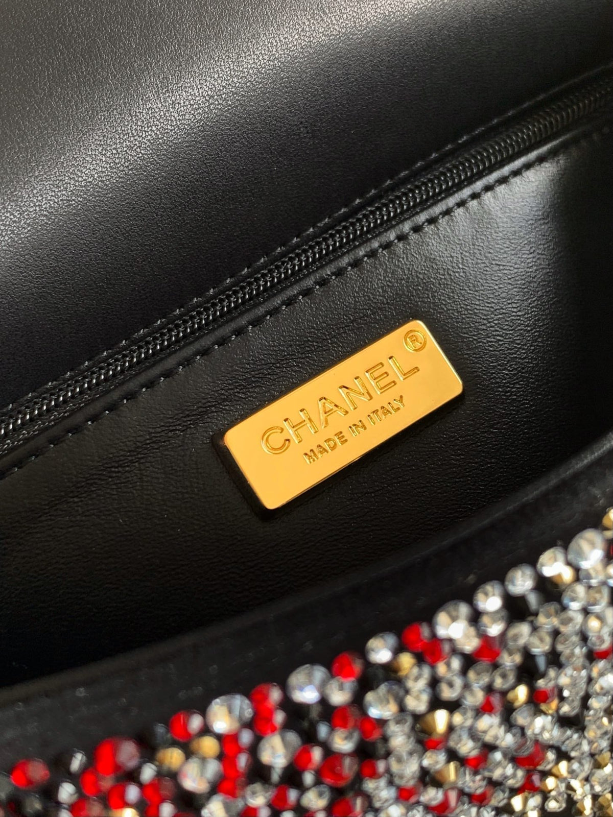 C*C Classic Flap Bag 20cm Full Diamond Mutilcolor Calfskin
