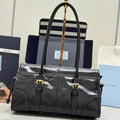 Pr*da 2026 Shoulder Bag 31cm Black Leather