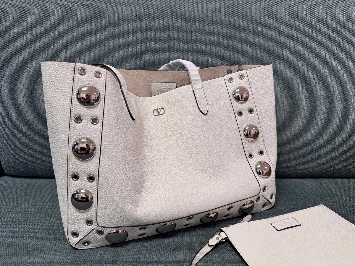 V*lentino G*ravani tote white cowhide