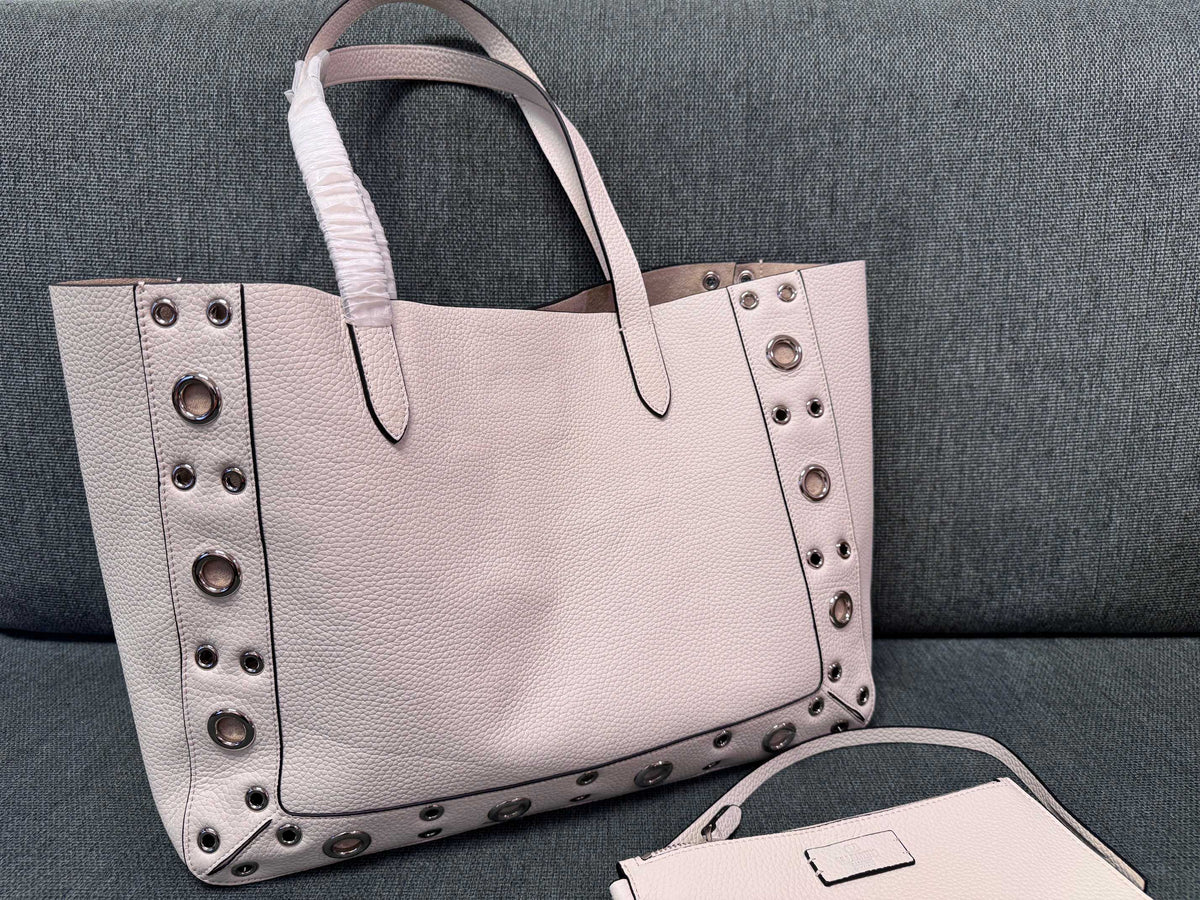 V*lentino G*ravani tote white cowhide