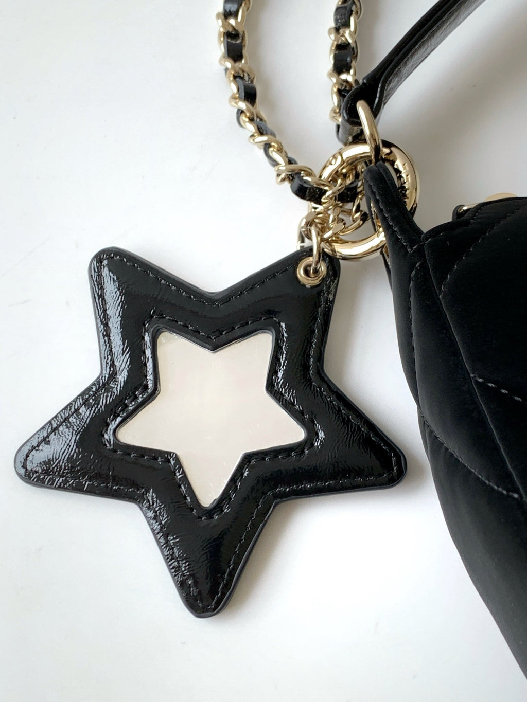 C*C 2025 Black Velvet Crescent Bag