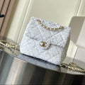 Ch*nel 25 Sequin Embroidered Bag Leather Sequins