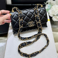 19 FLAP BAG BODIN CALFSKIN GOLD HARDWARE
