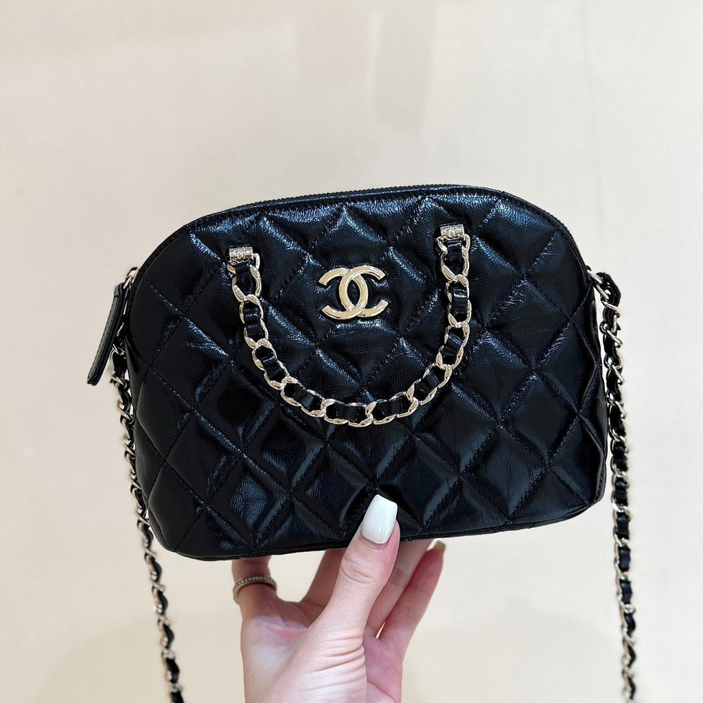 C*C 24B AS5130 Shell Bag Polished Lambskin