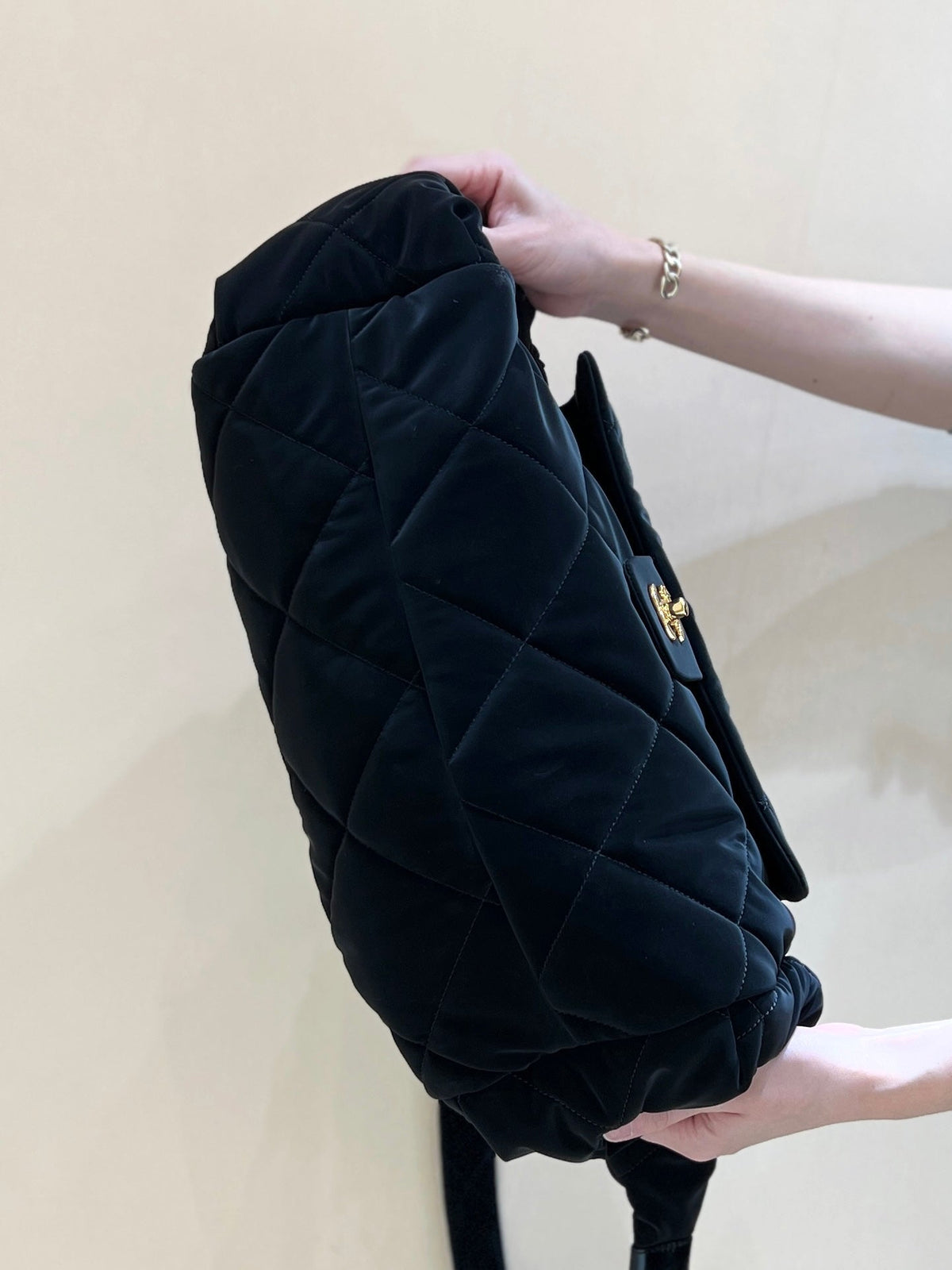Ch*nel 24N Coco Neige Handbags Black Velvet
