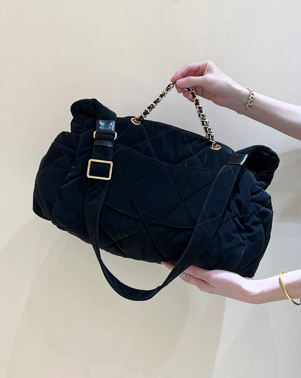 Ch*nel 24N Coco Neige Handbags Black Velvet