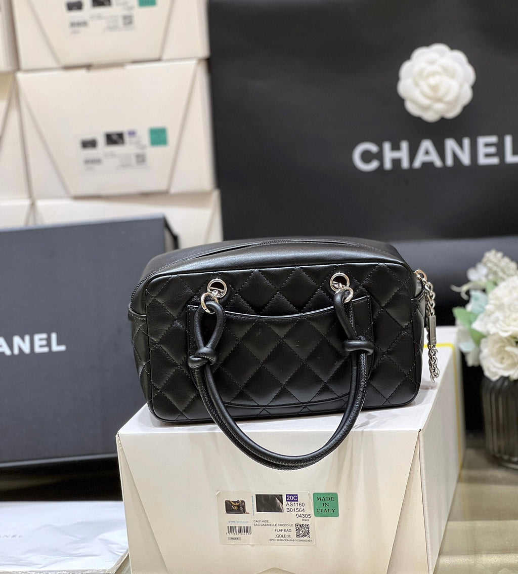 C*C Cambon Mini 21cm Black Lamskin