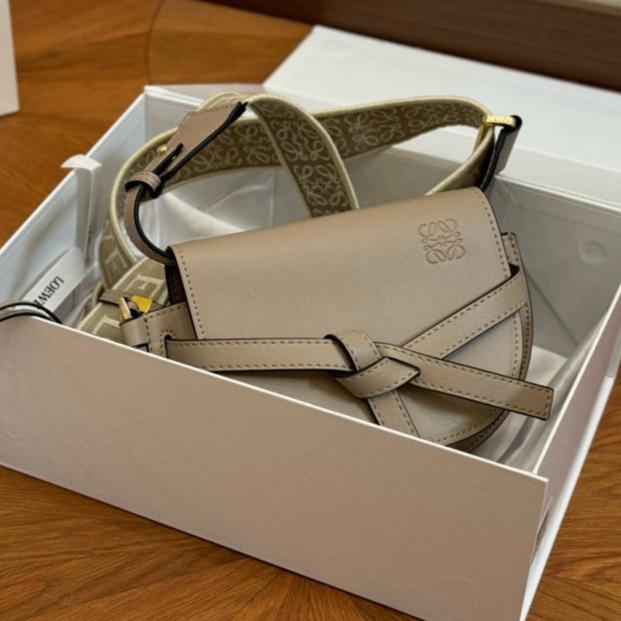 L*E GATE DUAL BAG SOFT CALFSKIN JACQUARD