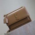 Y*S*L Sunset Shoulder Bag Cowhide GHW
