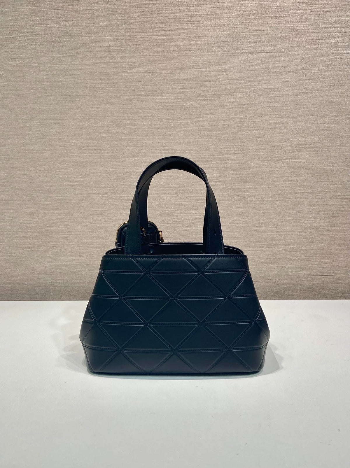 Pr*da 2026 Quilted Symbole Tote Bag Calfskin