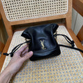 Y*S*L Jamie Mini Crossbody Bag 16 Black Lambskin Gold Hardware