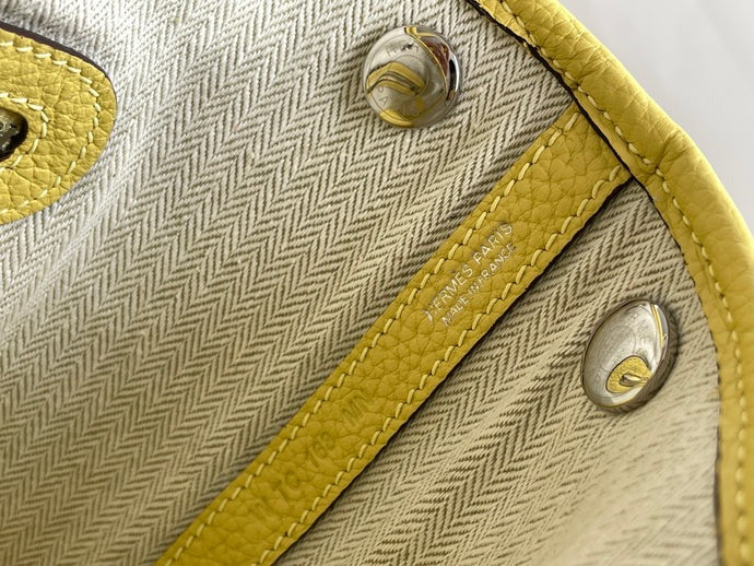 H*rmes 2026 Neo Garden Party 23cm Yellow Leather