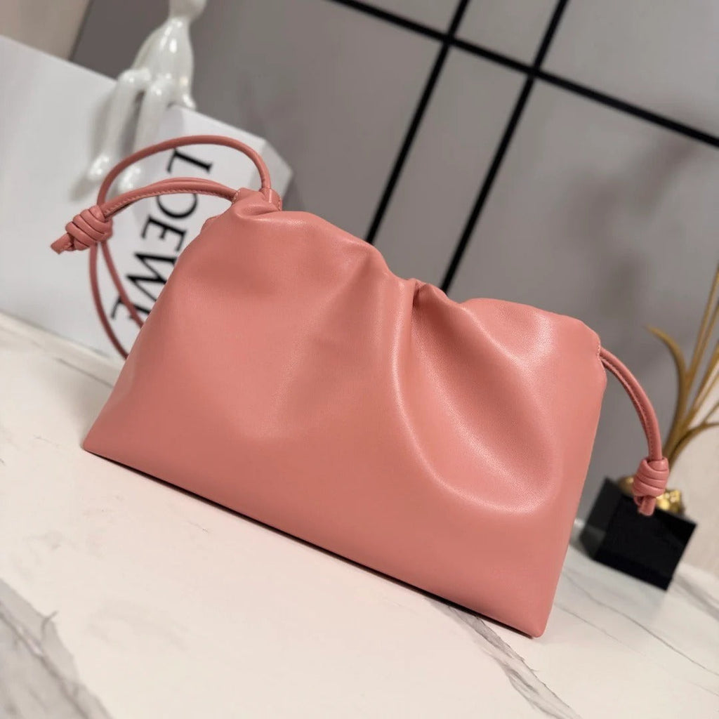 L*ewe 2026 Medium Flamenco Purse 30cm Pink Nappa Lambskin