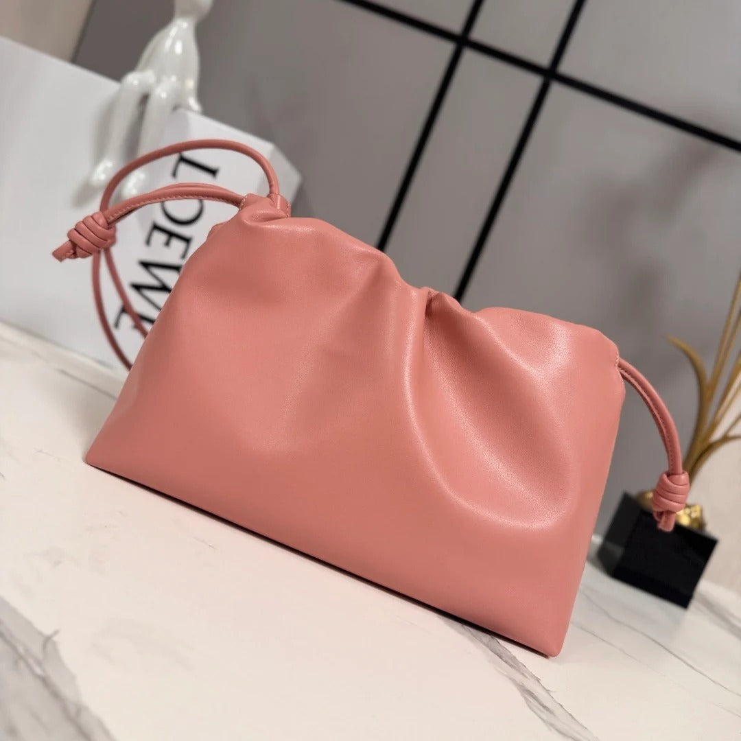 L*ewe 2026 Medium Flamenco Purse 30cm Pink Nappa Lambskin