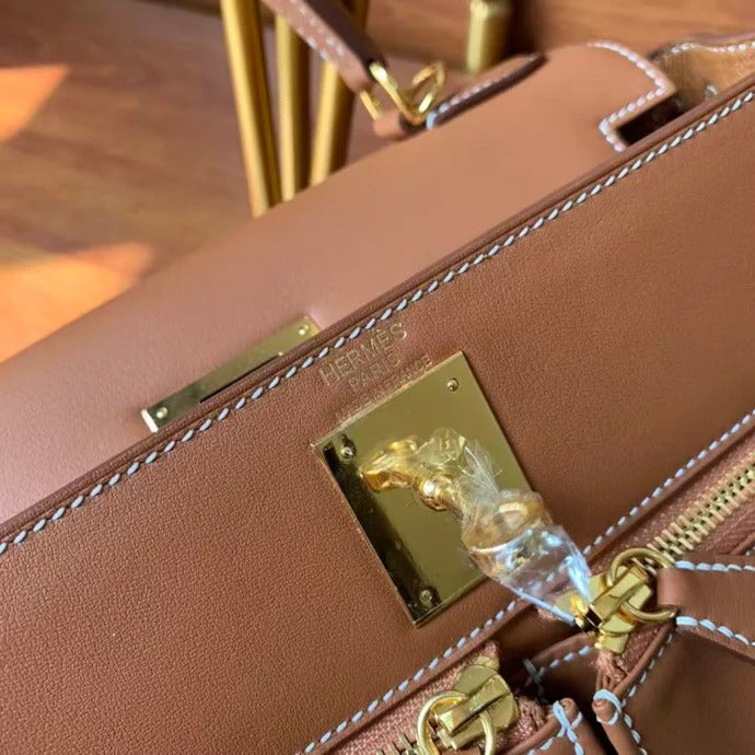 H*rmes 2026 Kelly Lakis 2 way Bag Leather